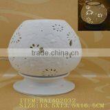 White Ceramic Electric Lamp Oil Burner With Aroma Theraphy Function thumbnail-1