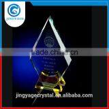 Jingyage Yiwu Crystal Crafts Yellow Crystal Plaque Award Crystal Award Trophy Souvenir Gift thumbnail-1