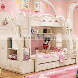 Wooden Kids Bunk Bed With Wardrobe Stairs Bedroom Furniture Bunk for Children Furniture thumbnail-2