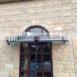 Patio Cheap Green White Fabric Half Round Sun Umbrella CK1424 thumbnail-3