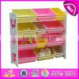 2015 New Style Book Shelves,popular Kids Wooden Book Shelves and Children Wooden Four Compartment Shelves W08C040 thumbnail-2