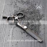 Professional 360 Degree Swivel Rotating Handle Hair Cutting Scissors thumbnail-1