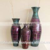 Round Colored Lacquer Vase thumbnail-1