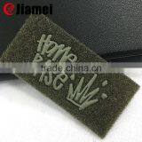 Machine Made PVC Patch With pu Leather Fabric Rubber Label