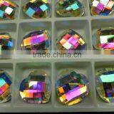 Heart Shape Crystal Glass Bead for Belt Decoration ab Color thumbnail-5