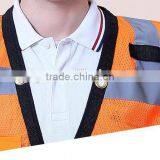 High Visibility Security Safety Mesh Vest With Pocket thumbnail-2