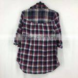 Women Garment Stock Lot High Quality Cotton Plaid Shirt thumbnail-5