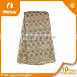 Bestway Textile Industry Cotton Cloth African Voile Lace Fabrics 5 Yards Cotton Voile Lace Fabric For Party SL0312