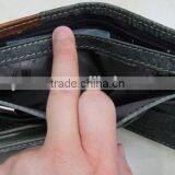 Fashion Golden Factory Men Genuine Leather Patches Work New Wallet thumbnail-2
