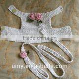 Small Dog Crochet Harness Vest With Handnade Matching Leash thumbnail-1