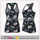 Custom Hot Sales Black Latest Design Girls Tank Top Breathable Yoga Wear Colorful Running Singlet For Ladies Summer thumbnail-6