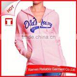 Fluorescent Women's Wholesale Plain Hoodies With Zipper thumbnail-1