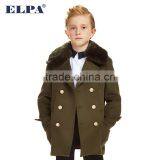 ELPA Fashion Tan Kids Coat Warm Winter Wear Boy Wool Coat thumbnail-3