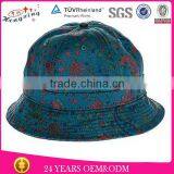 Custom Navy Blue 100% Cotton 6 Panel Bucket Hat/Wholesale Hot Sale Kids Plain Bucket Hats thumbnail-1