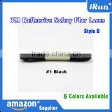 3M Shinning Safety Laces For Sports&Leisures Shoelaces - 2016 Hot Selling Polyester Material Flat Shoe Laces - Sneaker Laces thumbnail-2