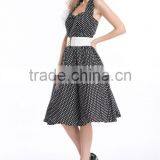 NEW Bestdress Vintage 50s Halter Neck Dress Polka Dots Swing Jive Dress Rockabilly Retro PinUp Dress Uk8-24 thumbnail-3