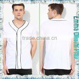 2017 Fashion Custom Design Men's Contrast Trim T-shirts thumbnail-3