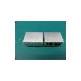 PCB Mounting Receptacle 2 Port RJ45 Jack Connectors 10 / 100Base-Tx KRJ-201GYWNL thumbnail-1