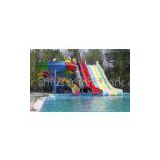 Children Swimming Pool Water Slide 6 Lines For Water Playground