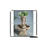 Roman 1 Tier Standing Fountain with Planter highlight
