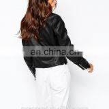 New Look Black Leather Biker Jacket for Women thumbnail-3