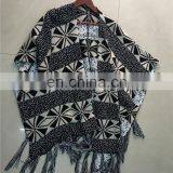 Wholesale Mexican Imports Women's Traditional Ruana Wool Wraps 100% Kashmir Pashmina Shawl thumbnail-5