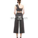 2015 New Fashion Women Irregular Elegant Check Patern Two Piece Set thumbnail-4
