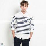 T-MSS529 Custom Logo Embroidered Striped Latest Shirts for Men Pictures thumbnail-1