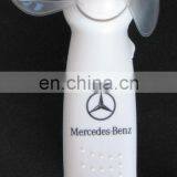 Mini Led Fan LED Fan With White Handle and Blue Flashing Text