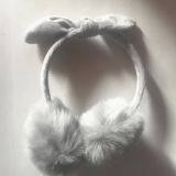 Joy Fashion Earmuff supplier Ladies Gray hair Fake Fur Earmuff with rabbit ear