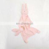 Rabbit Teething Rings Wooden Baby Lovey Comforter Toy Organic thumbnail-3