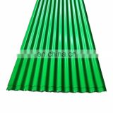 Factory price 900mm Green color pre painted corrugated metal roofing sheets supplier