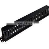 Metal 24 Port 1 U Horizontal Surface Cable Manager for Wiring thumbnail-1