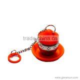 Cute Silicone Stainless Steel Leaf Tea Strainer Teaspoon Infuser Spice Filter thumbnail-1