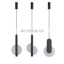Nordic Metal Chandelier Simple Leaf Shape LED Pendant Light Round Hanging Lightings thumbnail-1