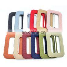 Wholesale Astor Cloth Men New Woven Elastic Custom Fabric Covered Belt Buckle thumbnail-1