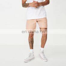 Men Gym Elastic Waist Polyester Shorts thumbnail-1