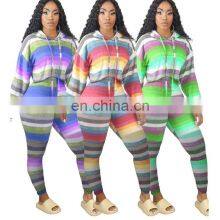 Wholesale Custom Pattern Fashion Cute Sports Long-sleeved Colorful Casual Sports Hooded Sweater Plus Size Jogging Suit Pullover thumbnail-1