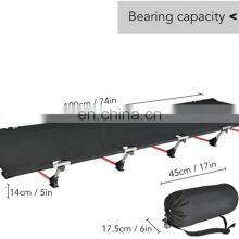 Outdoor Portable Aluminum Camping Bed Ultralight Foldable Adjustable Folding Bed Camping Beds Cot thumbnail-4