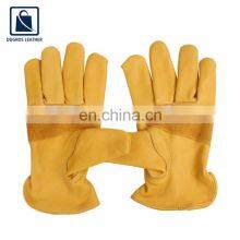 A/B Grade 3 Step Zig Zag Leather Hem Binding Leather Gloves From Trusted Exporter thumbnail-5
