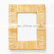 Hot Sale Woven Rattan Frame Standing Photo Frame Best Seller For Decor Table Vietnam Supplier thumbnail-1