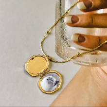 Sterling Silver Pet Memorial Necklace With Engravable Paw Print Charm thumbnail-2