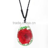 new sweet gift real flowers resin fashion pendant