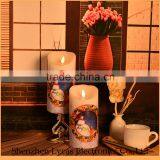 Christmas Gift Home Decor Wax Battery Operated Candle Led Light thumbnail-4