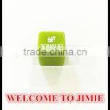 18mm Green Resin Stone Blank Dice thumbnail-1