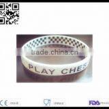 Hollow Silicone Wristband Bracelets thumbnail-1