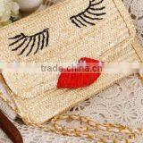 Ladies Fashion Beige Summer Natural Straw Bag thumbnail-2