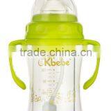 180ml / 6oz A-1077 Disposable Juice Bottle Anti-explosion High Borosilicate Glass Milk Baby Feeding Bottle Green thumbnail-1