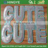 2015 New Arrive Heat Seal " CUTE" Letter Emboridery Patches - S1430 thumbnail-1