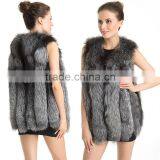 QD70721 Common Style Real Fox Fur Fashion Woman Vest Photo Factory Connection Clothing